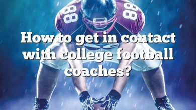 How to get in contact with college football coaches?