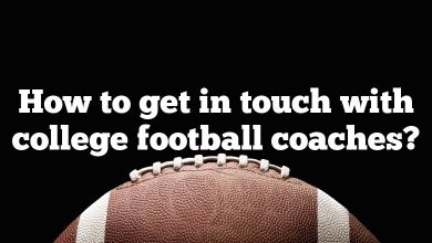 How to get in touch with college football coaches?