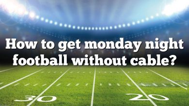 How to get monday night football without cable?