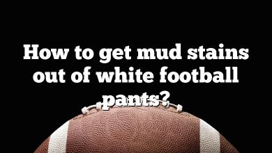How to get mud stains out of white football pants?