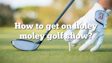 How to get on holey moley golf show?