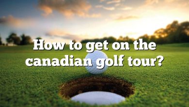 How to get on the canadian golf tour?