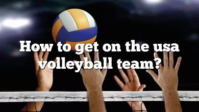 How to get on the usa volleyball team?