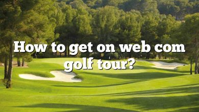 How to get on web com golf tour?