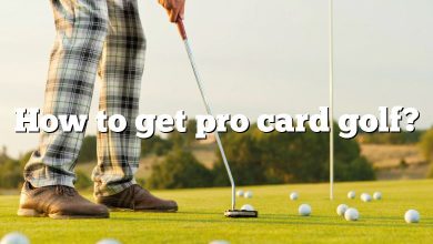 How to get pro card golf?