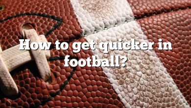 How to get quicker in football?