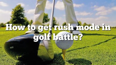 How to get rush mode in golf battle?