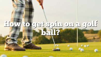 How to get spin on a golf ball?