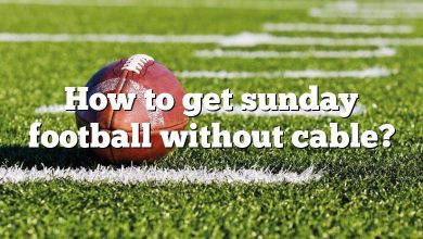 How to get sunday football without cable?