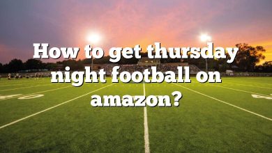 How to get thursday night football on amazon?