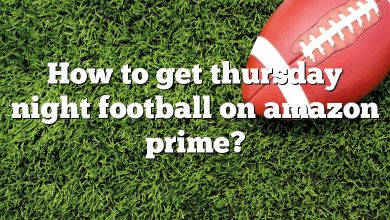 How to get thursday night football on amazon prime?