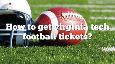 How to get virginia tech football tickets?