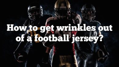 How to get wrinkles out of a football jersey?