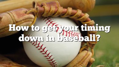 How to get your timing down in baseball?
