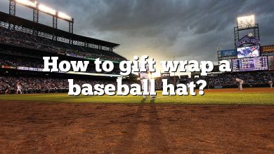 How to gift wrap a baseball hat?