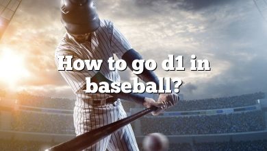 How to go d1 in baseball?