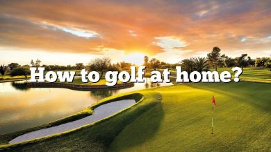 How to golf at home?