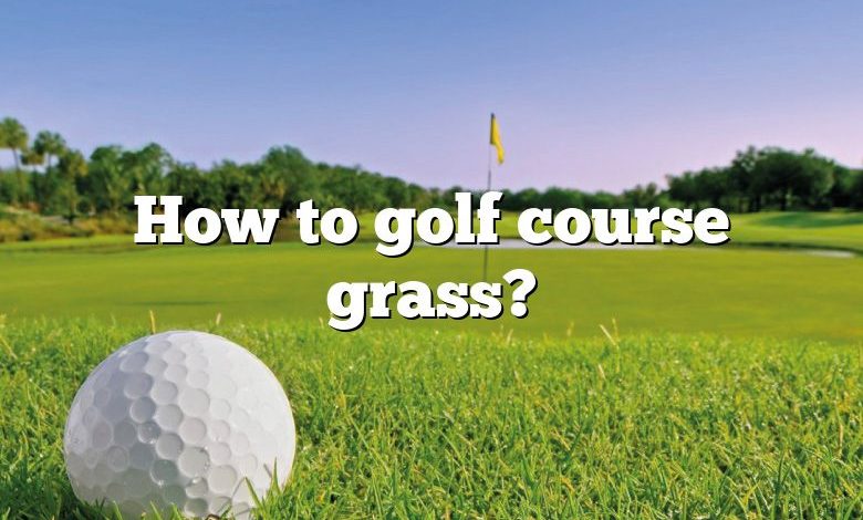 How to golf course grass?