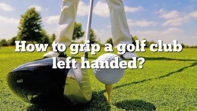 How to grip a golf club left handed?