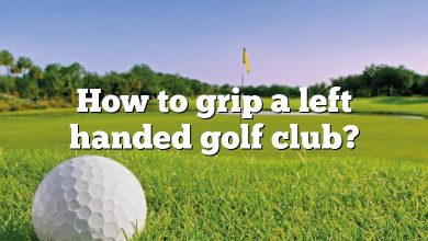 How to grip a left handed golf club?