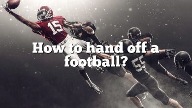 How to hand off a football?