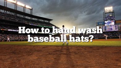 How to hand wash baseball hats?