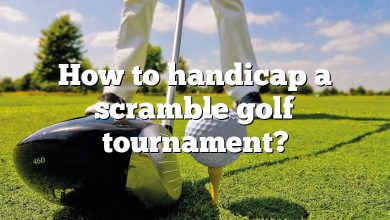 How to handicap a scramble golf tournament?