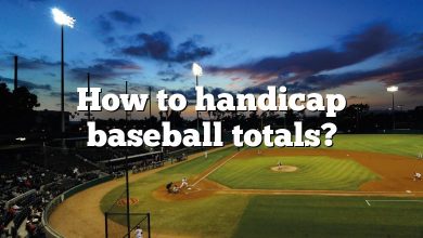 How to handicap baseball totals?