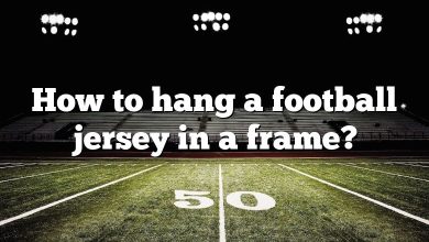 How to hang a football jersey in a frame?