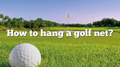 How to hang a golf net?