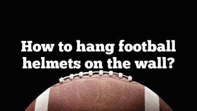 How to hang football helmets on the wall?