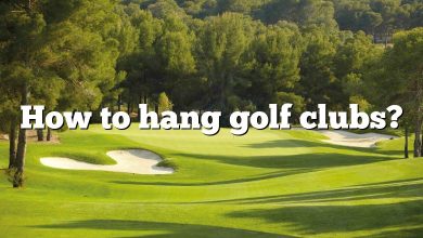 How to hang golf clubs?