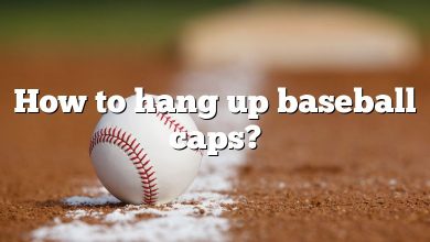 How to hang up baseball caps?