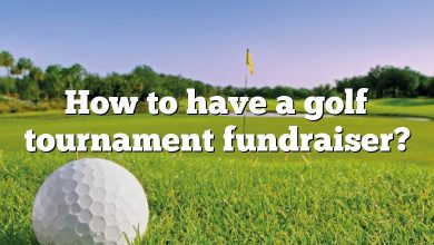 How to have a golf tournament fundraiser?