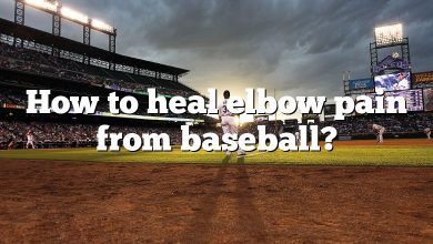How to heal elbow pain from baseball?