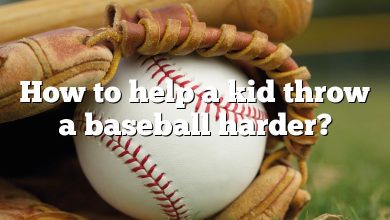 How to help a kid throw a baseball harder?