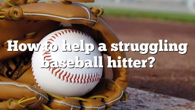 How to help a struggling baseball hitter?