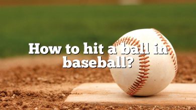 How to hit a ball in baseball?