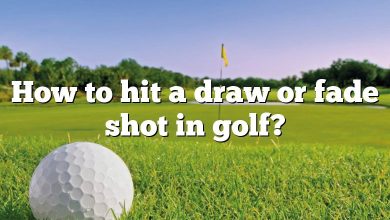 How to hit a draw or fade shot in golf?