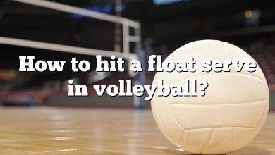 How to hit a float serve in volleyball?