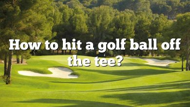 How to hit a golf ball off the tee?