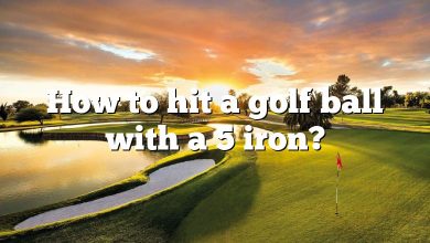 How to hit a golf ball with a 5 iron?