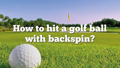 How to hit a golf ball with backspin?