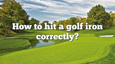 How to hit a golf iron correctly?