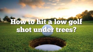 How to hit a low golf shot under trees?