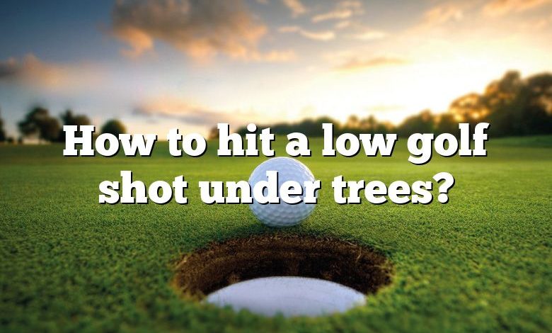 How to hit a low golf shot under trees?