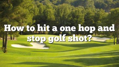 How to hit a one hop and stop golf shot?