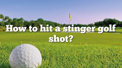 How to hit a stinger golf shot?