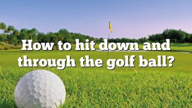 How to hit down and through the golf ball?