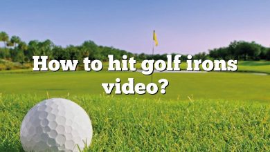 How to hit golf irons video?